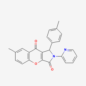 7-Methyl-1-(4-methylphenyl)-2-(pyridin-2-yl)-1,2-dihydrochromeno[2,3-c]pyrrole-3,9-dione