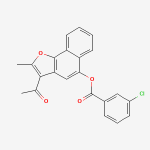 3-Acetyl-2-methylnaphtho[1,2-b]furan-5-yl 3-chlorobenzoate