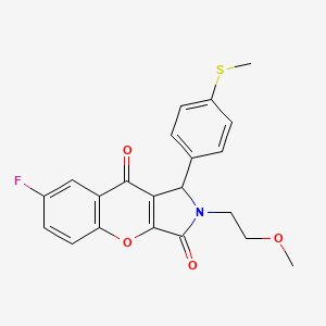 7-Fluoro-2-(2-methoxyethyl)-1-[4-(methylsulfanyl)phenyl]-1,2-dihydrochromeno[2,3-c]pyrrole-3,9-dione