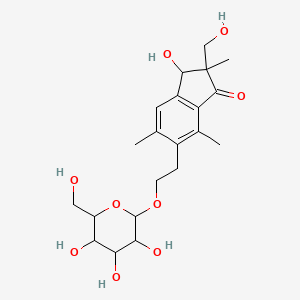 molecular formula C21H30O9 B1158730 上皮萝卜素 L 2'-O-葡萄糖苷 CAS No. 61117-89-3