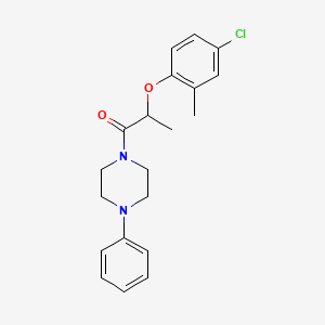 2-(4-Chloro-2-methylphenoxy)-1-(4-phenylpiperazin-1-yl)propan-1-one