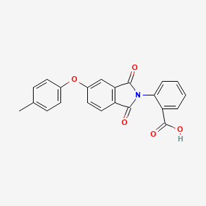 2-[5-(4-methylphenoxy)-1,3-dioxo-1,3-dihydro-2H-isoindol-2-yl]benzoic acid