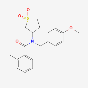 N-(1,1-dioxidotetrahydrothiophen-3-yl)-N-(4-methoxybenzyl)-2-methylbenzamide