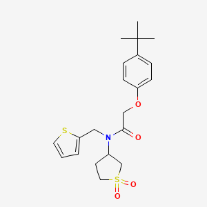 2-(4-tert-butylphenoxy)-N-(1,1-dioxidotetrahydrothiophen-3-yl)-N-(thiophen-2-ylmethyl)acetamide