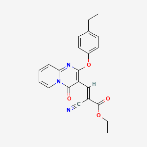 ethyl (2E)-2-cyano-3-[2-(4-ethylphenoxy)-4-oxo-4H-pyrido[1,2-a]pyrimidin-3-yl]prop-2-enoate