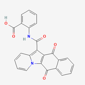 2-{[(6,11-Dioxo-6,11-dihydrobenzo[f]pyrido[1,2-a]indol-12-yl)carbonyl]amino}benzoic acid