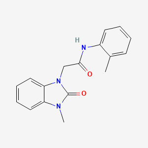 2-(3-methyl-2-oxo-2,3-dihydro-1H-benzimidazol-1-yl)-N-(2-methylphenyl)acetamide