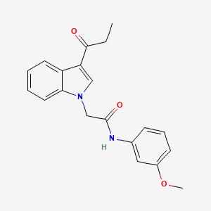 N-(3-Methoxy-phenyl)-2-(3-propionyl-indol-1-yl)-acetamide