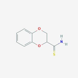 molecular formula C9H9NO2S B115876 2,3-二氢-1,4-苯并二氧杂环-2-硫代酰胺 CAS No. 147031-85-4