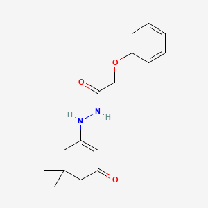 molecular formula C16H20N2O3 B11587626 N'-[(1Z)-3-hydroxy-5,5-dimethylcyclohex-2-en-1-ylidene]-2-phenoxyacetohydrazide 