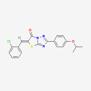 5-(2-Chlorobenzylidene)-2-(4-isopropoxyphenyl)thiazolo[3,2-b][1,2,4]triazol-6(5H)-one