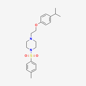 1-[(4-Methylphenyl)sulfonyl]-4-{2-[4-(propan-2-yl)phenoxy]ethyl}piperazine