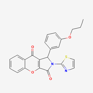 1-(3-Propoxyphenyl)-2-(1,3-thiazol-2-yl)-1,2-dihydrochromeno[2,3-c]pyrrole-3,9-dione