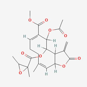 molecular formula C23H28O9 B1158791 Uvedalin CAS No. 24694-79-9