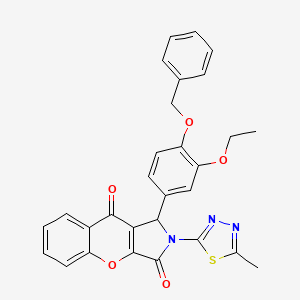 1-[4-(Benzyloxy)-3-ethoxyphenyl]-2-(5-methyl-1,3,4-thiadiazol-2-yl)-1,2-dihydrochromeno[2,3-c]pyrrole-3,9-dione