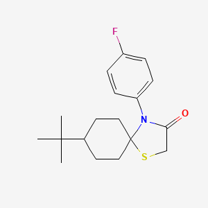 8-Tert-butyl-4-(4-fluorophenyl)-1-thia-4-azaspiro[4.5]decan-3-one