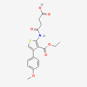 4-{[3-(Ethoxycarbonyl)-4-(4-methoxyphenyl)thiophen-2-yl]amino}-4-oxobutanoic acid