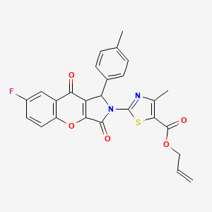 prop-2-en-1-yl 2-[7-fluoro-1-(4-methylphenyl)-3,9-dioxo-3,9-dihydrochromeno[2,3-c]pyrrol-2(1H)-yl]-4-methyl-1,3-thiazole-5-carboxylate