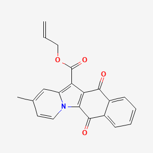 molecular formula C21H15NO4 B11588013 Allyl 2-methyl-6,11-dioxo-6,11-dihydrobenzo[f]pyrido[1,2-a]indole-12-carboxylate 