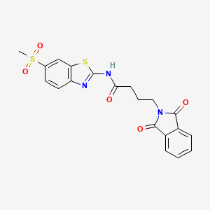 4-(1,3-dioxo-1,3-dihydro-2H-isoindol-2-yl)-N-[6-(methylsulfonyl)-1,3-benzothiazol-2-yl]butanamide