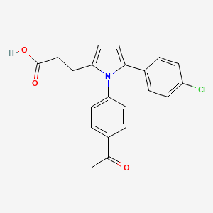 3-[1-(4-acetylphenyl)-5-(4-chlorophenyl)-1H-pyrrol-2-yl]propanoic acid