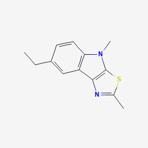 7-ethyl-2,4-dimethyl-4H-[1,3]thiazolo[5,4-b]indole