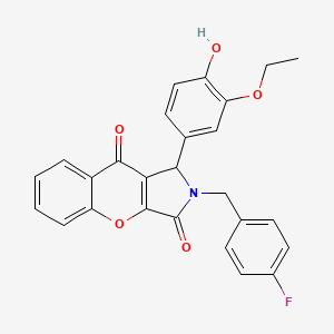 1-(3-Ethoxy-4-hydroxyphenyl)-2-(4-fluorobenzyl)-1,2-dihydrochromeno[2,3-c]pyrrole-3,9-dione