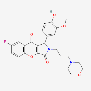 7-Fluoro-1-(4-hydroxy-3-methoxyphenyl)-2-[3-(morpholin-4-yl)propyl]-1,2-dihydrochromeno[2,3-c]pyrrole-3,9-dione