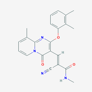 (2E)-2-cyano-3-[2-(2,3-dimethylphenoxy)-9-methyl-4-oxo-4H-pyrido[1,2-a]pyrimidin-3-yl]-N-methylprop-2-enamide