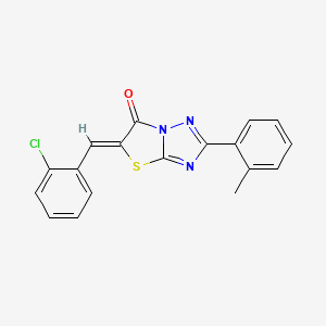 (5Z)-5-(2-chlorobenzylidene)-2-(2-methylphenyl)[1,3]thiazolo[3,2-b][1,2,4]triazol-6(5H)-one