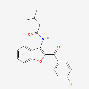 N-[2-(4-bromobenzoyl)-1-benzofuran-3-yl]-3-methylbutanamide