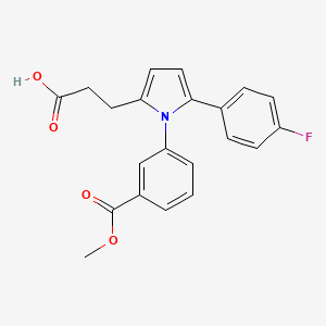 3-{5-(4-fluorophenyl)-1-[3-(methoxycarbonyl)phenyl]-1H-pyrrol-2-yl}propanoic acid