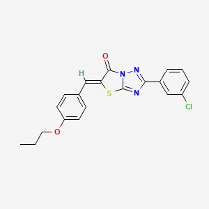 (5Z)-2-(3-chlorophenyl)-5-(4-propoxybenzylidene)[1,3]thiazolo[3,2-b][1,2,4]triazol-6(5H)-one