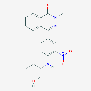 4-{4-[(1-hydroxybutan-2-yl)amino]-3-nitrophenyl}-2-methylphthalazin-1(2H)-one