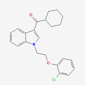 {1-[2-(2-chlorophenoxy)ethyl]-1H-indol-3-yl}(cyclohexyl)methanone