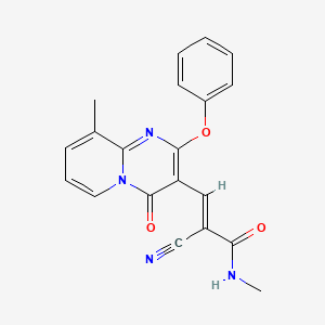 (2E)-2-Cyano-N-methyl-3-{9-methyl-4-oxo-2-phenoxy-4H-pyrido[1,2-A]pyrimidin-3-YL}prop-2-enamide