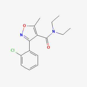 3-(2-chlorophenyl)-N,N-diethyl-5-methyl-1,2-oxazole-4-carboxamide