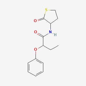 N-(2-oxotetrahydrothiophen-3-yl)-2-phenoxybutanamide