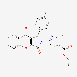 ethyl 4-methyl-2-[1-(4-methylphenyl)-3,9-dioxo-3,9-dihydrochromeno[2,3-c]pyrrol-2(1H)-yl]-1,3-thiazole-5-carboxylate