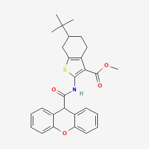 methyl 6-tert-butyl-2-[(9H-xanthen-9-ylcarbonyl)amino]-4,5,6,7-tetrahydro-1-benzothiophene-3-carboxylate