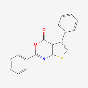 molecular formula C18H11NO2S B11588731 2,5-diphenyl-4H-thieno[2,3-d][1,3]oxazin-4-one 