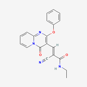 (2E)-2-cyano-N-ethyl-3-(4-oxo-2-phenoxy-4H-pyrido[1,2-a]pyrimidin-3-yl)prop-2-enamide