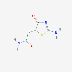 2-(2-imino-4-oxo-1,3-thiazolidin-5-yl)-N-methylacetamide