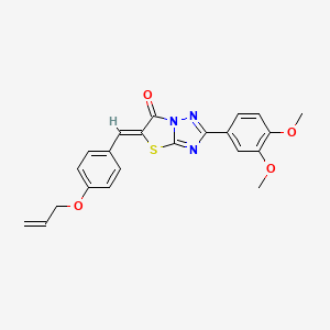 molecular formula C22H19N3O4S B11588851 (5Z)-5-[4-(allyloxy)benzylidene]-2-(3,4-dimethoxyphenyl)[1,3]thiazolo[3,2-b][1,2,4]triazol-6(5H)-one 