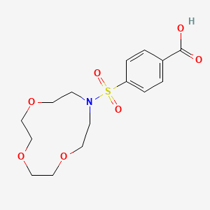 molecular formula C15H21NO7S B11588865 4-(1,4,7-Trioxa-10-azacyclododecan-10-ylsulfonyl)benzoic acid 