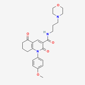 1-(4-methoxyphenyl)-N-[3-(morpholin-4-yl)propyl]-2,5-dioxo-1,2,5,6,7,8-hexahydroquinoline-3-carboxamide