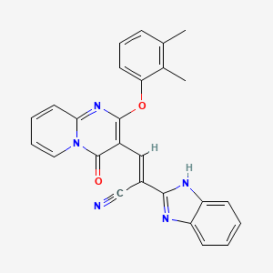 (2E)-2-(1H-benzimidazol-2-yl)-3-[2-(2,3-dimethylphenoxy)-4-oxo-4H-pyrido[1,2-a]pyrimidin-3-yl]prop-2-enenitrile