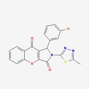 1-(3-Bromophenyl)-2-(5-methyl-1,3,4-thiadiazol-2-yl)-1,2-dihydrochromeno[2,3-c]pyrrole-3,9-dione