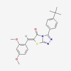 (6Z)-3-(4-tert-butylphenyl)-6-(2,4-dimethoxybenzylidene)[1,3]thiazolo[2,3-c][1,2,4]triazol-5(6H)-one