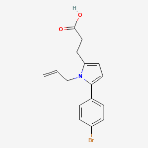 3-[5-(4-bromophenyl)-1-(prop-2-en-1-yl)-1H-pyrrol-2-yl]propanoic acid